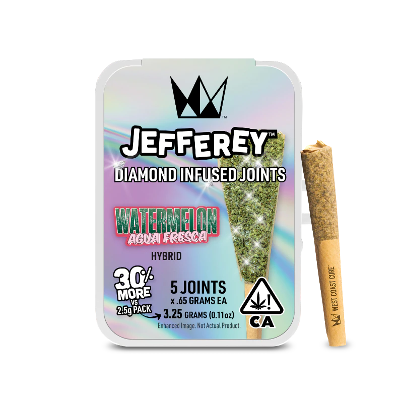 West Coast Cure - West Coast Cure - Watermelon Agua Fresca Jefferey Infused Preroll 5pk 3.25g Main Image