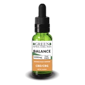 Green Spectrums | Balance CBD/CBG | 1000mg Tincture