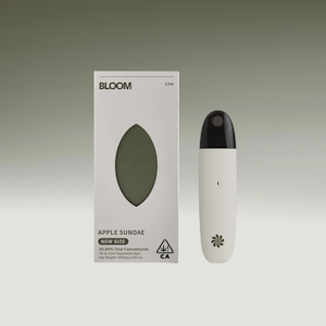 Bloom - Apple Sundae Live Resin - 1g Disposable (Bloom)