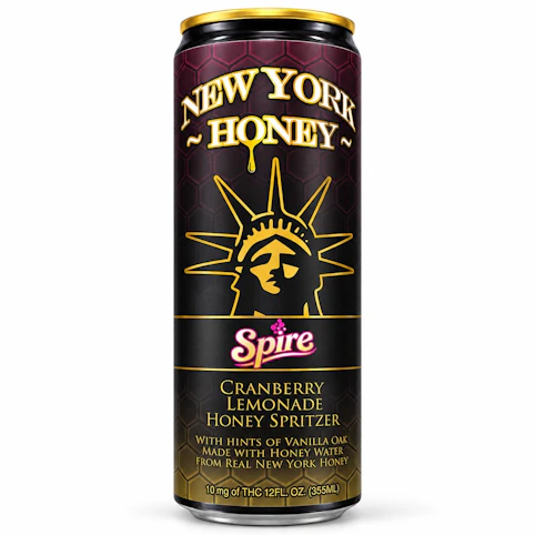 New York Honey - Spire Cranberry Lemonade - 10mg THC | 12oz Honey Spritzer | New York Honey    CC0