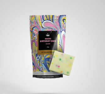 Nature's Grace - Birthday Cake White Chocolate MACRO Square - 50mg