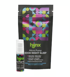 HIJNX - Good Night Sleep Micro Pump THC:CBN:CBD Tinture - 100mg