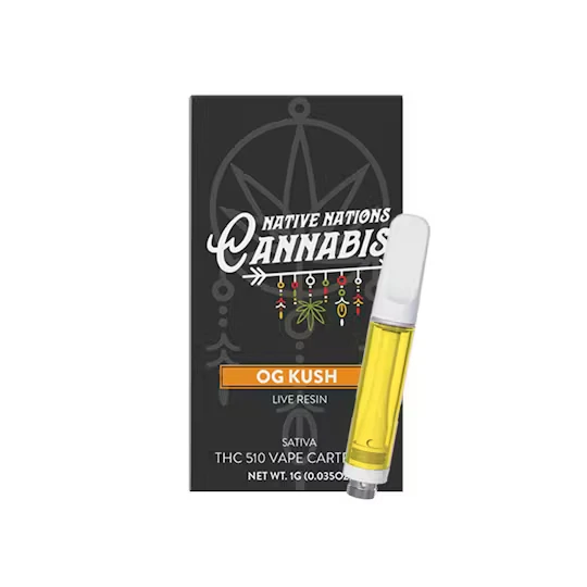 Native Nations Cannabis NY - NNC - OG Kush - Live Resin 1g Cartridge Main Image