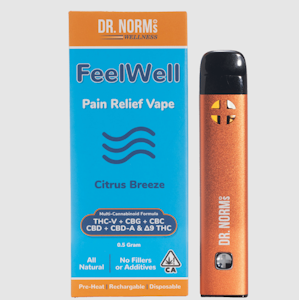DR. NORM'S - Dr. Norm's FeelWell Citrus Breeze Pain Relief Vape All In One 0.5g
