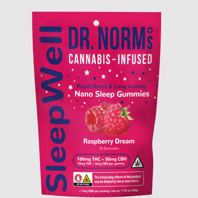 Dr. Norm's - Dr. Norm's Sleepwell Raspberry Dream Nano gummies 100mg Main Image
