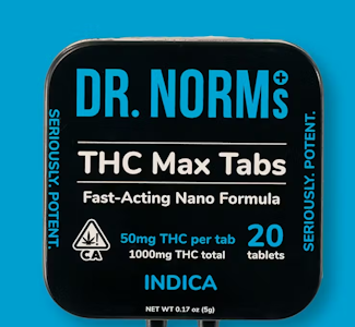 DR. NORM'S - Dr. Norm's 1000mg MAX Indica Tablets 20pk