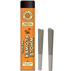 NORTH LAKE SUPPLY CO. - Kong Breath Whol Flower Preroll 2pk 1g