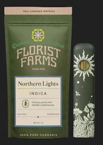Florist Farms | Rechargeable Vape | Northern lights | 1g AIO