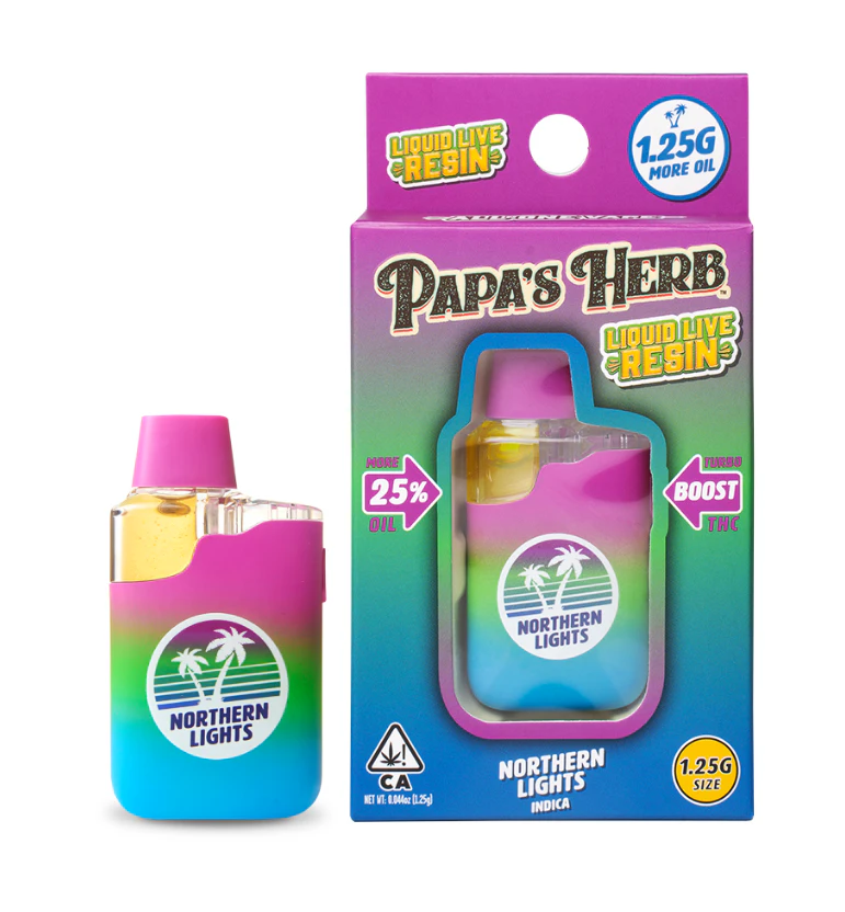 Papa's Herb - Papa's Herb - Northern Lights - 1.25g Liquid Live Resin All In One vape Main Image