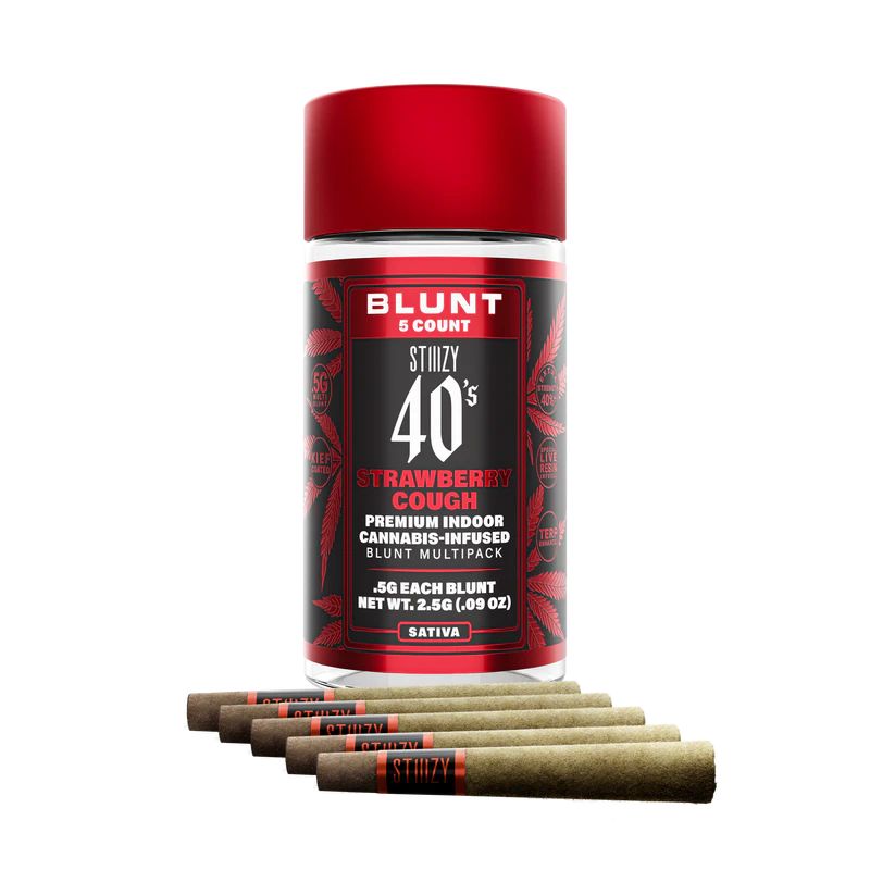 STIIIZY - Stiiizy 40's Strawberry Cough (S) Infused Blunts 5pk 2.5g Main Image