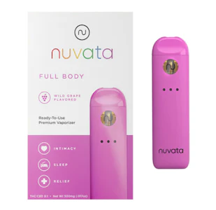 NUVATA - Full Body Wild Grape 9:1 THC:CBD Disposable Pen - 0.5g