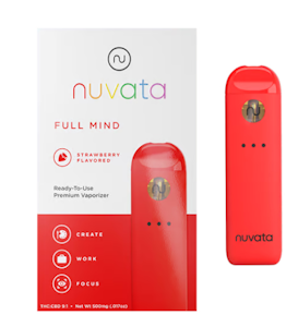 NUVATA - Full Mind Strawberry 9:1 THC:CBD Disposable Pen - 0.5g