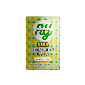 NY FINCA - NY Finca - Pina (Pineapple) - 100MG - 10 PK - Hybrid - Edible Gummies 