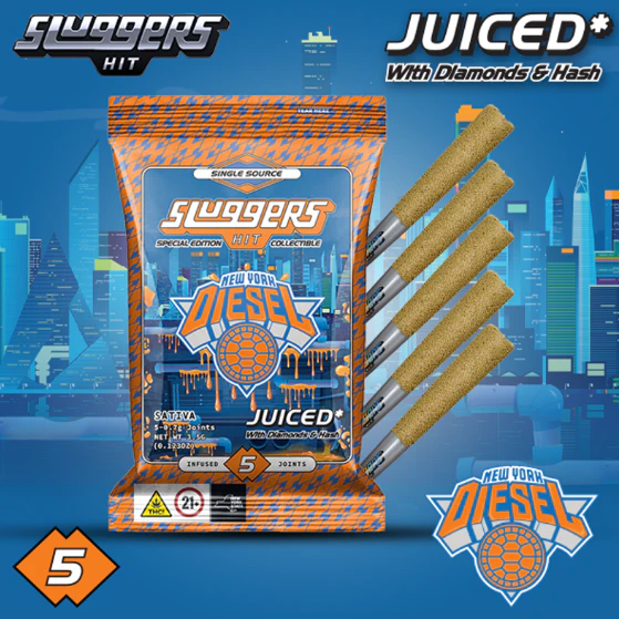 Sluggers - NYC Diesel 5 Pack - Hash/Diamonds/Kief - 3.5G Main Image