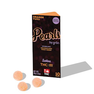 Gron - THC Orange Yuzu Pearls - Sativa Rosin Gummies 10pk