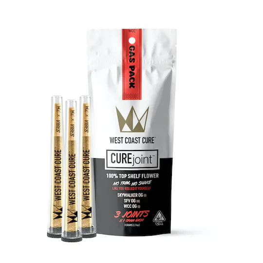 West Coast Cure - Gas Pack | Top Shelf CUREjoint Variety Pack 3 x 1G Main Image
