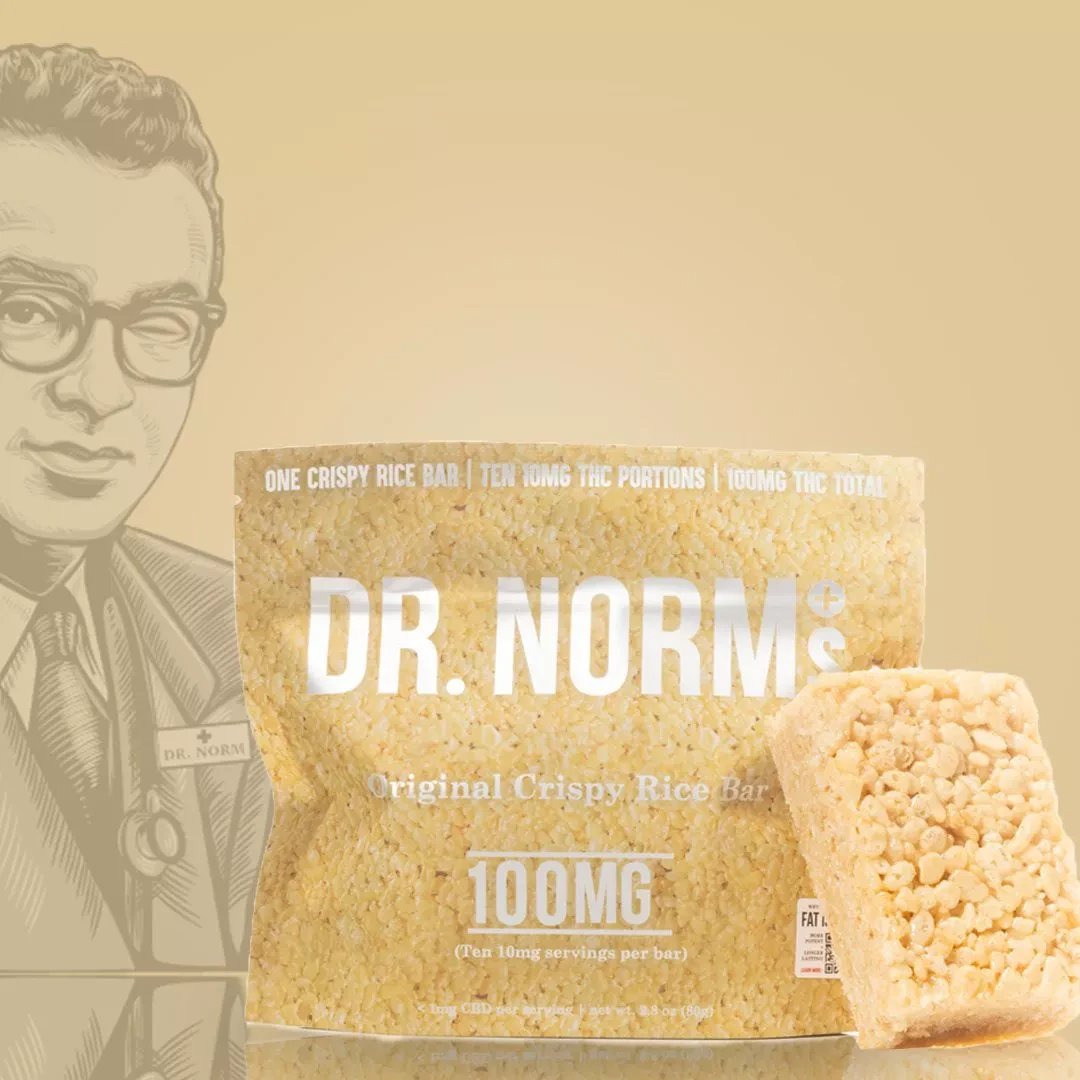 Dr. Norm's - [Dr. Norm's] Crispy Rice Bar - 100mg - Original (H) Main Image