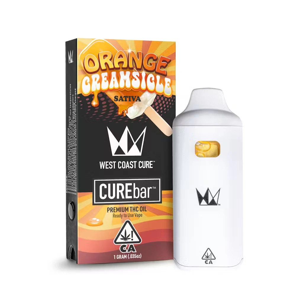 West Coast Cure - Orange Creamsicle (S) 81.6% THC | 1g CUREbar Disposable Main Image