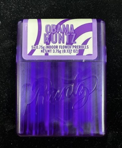 Runtz - Obama Runtz -Indica Dominant Hybrid- 25.40% THC 5pk (Pre-Roll), 3.75g | Runtz        -V3