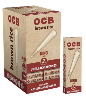 OCB - OCB | Brown Rice Cones | King Size | 3ct Main Image