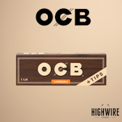 OCB Slim Virgin Rolling Paper & Tips - 1 1/4