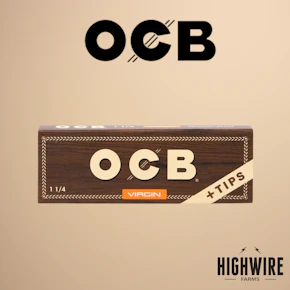 OCB Unbleached Rolling Paper & TIps - Slim
