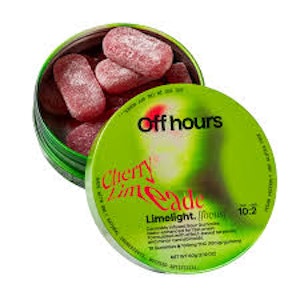 OFF HOURS - "Limelight."| Cherry Limeade | Gummies | 10:2 THC:CBG | 10pk/100mg (Off Hours)