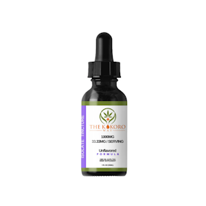 Kokoro Way - Kokoro Way 1000mg CBD Isolate Tincture THC FREE (Unflavored)
