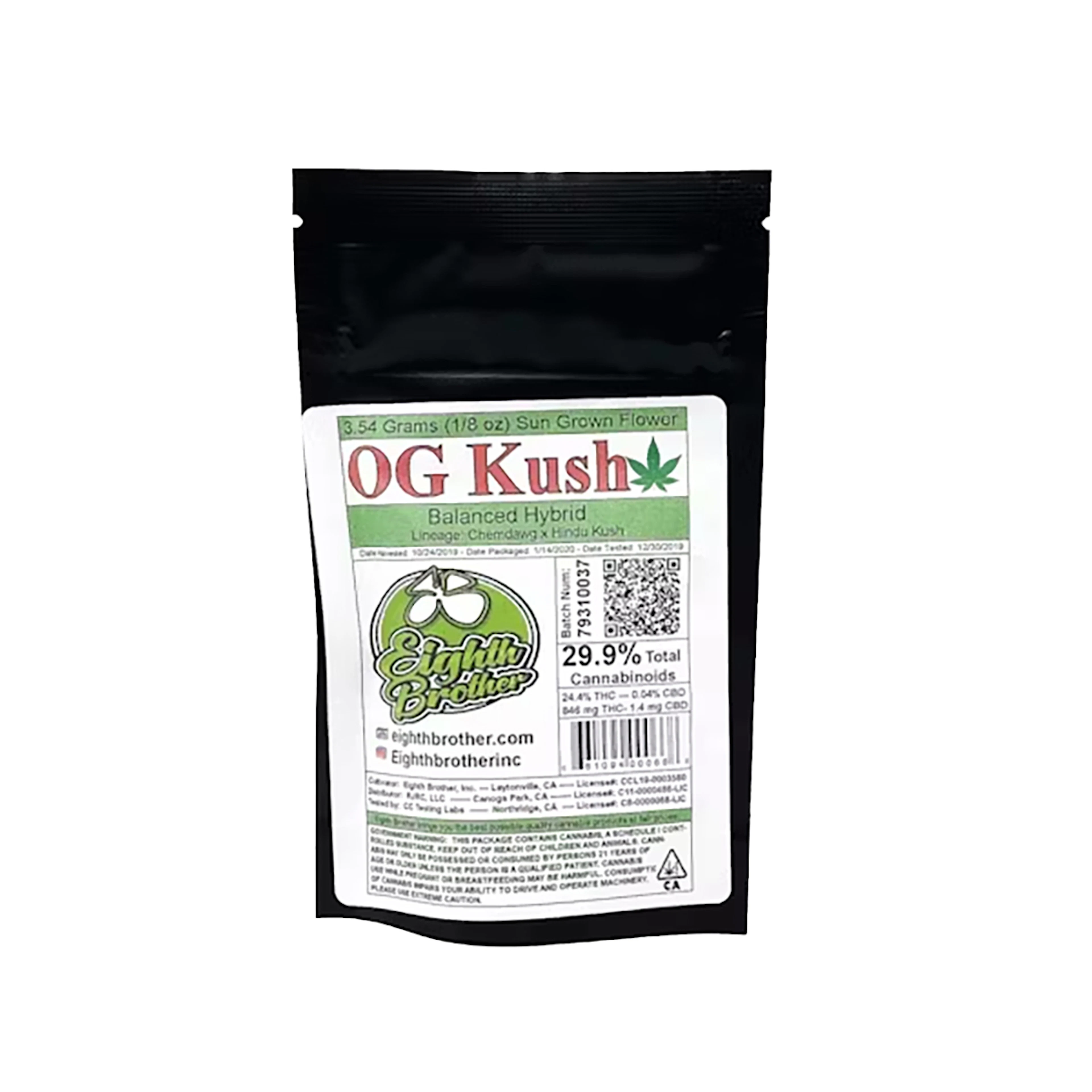 Eighth Brother OG Kush Flower 3.5g