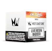 West Coast Cure - Badder - Indica - OG Kush - (1g)