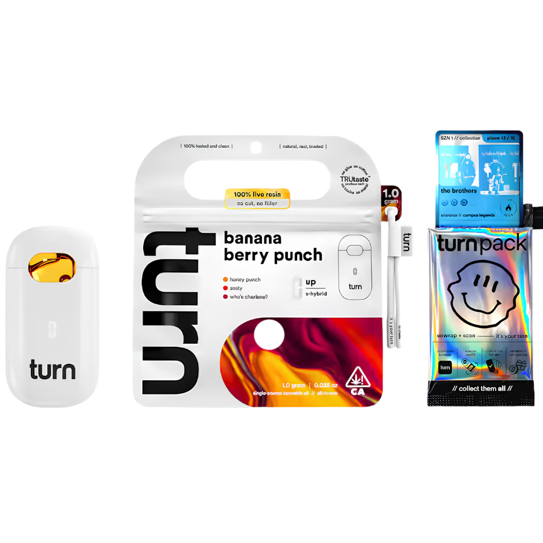 turn - Turn - 1g Live Resin AIO - Banana Berry Punch Main Image
