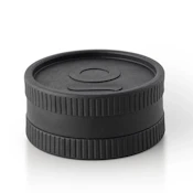 50mm 2 Piece Plant Based Hemp Grinder - Black - OnGrok