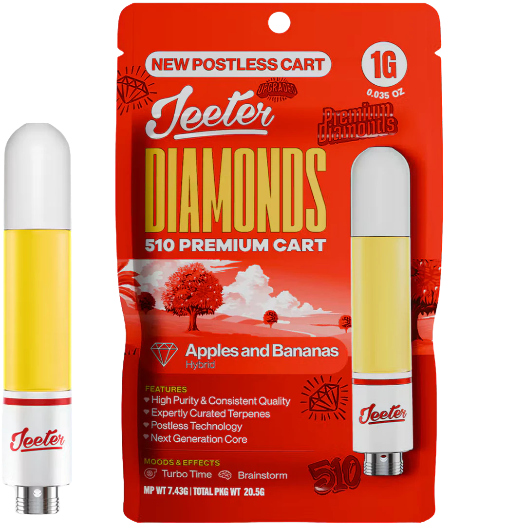 Jeeter - Jeeter Juice - 1g Liquid Diamonds Cart - Apples & Bananas Main Image