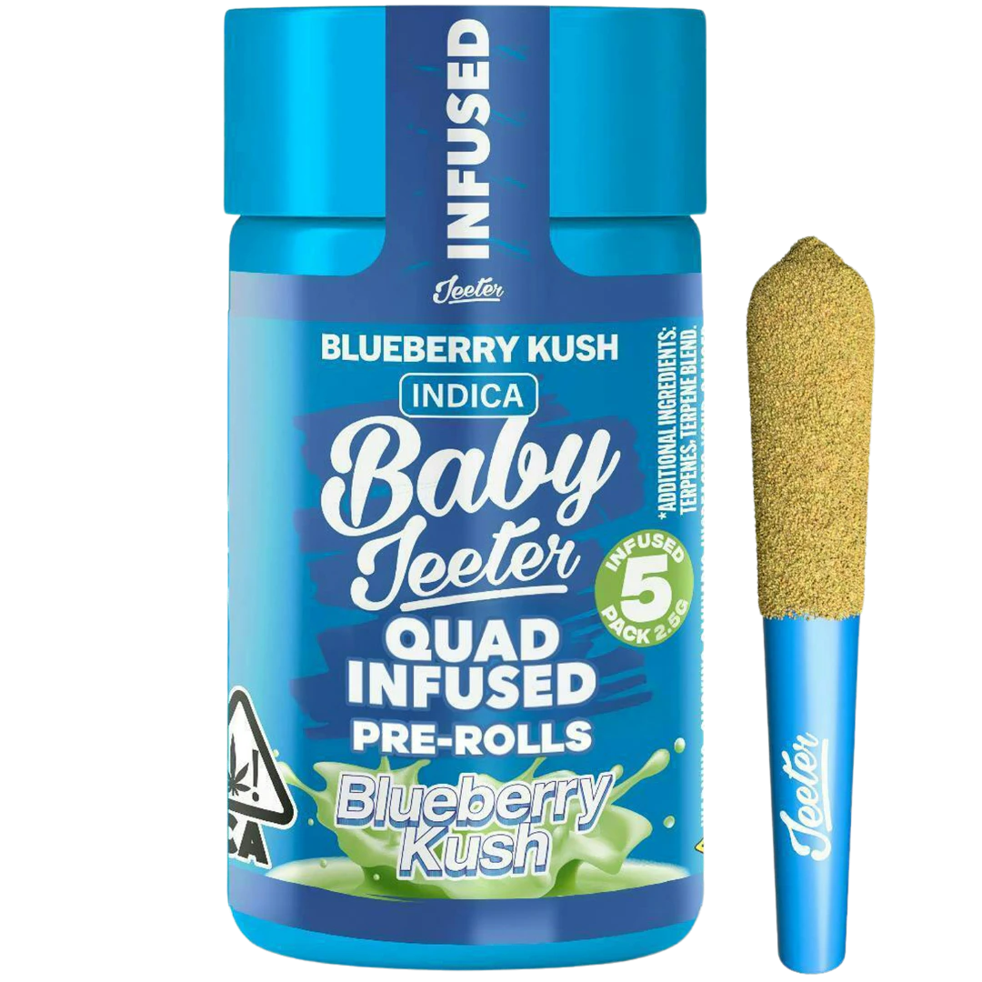 Jeeter - Baby Jeeter - 5pk Infused Prerolls - Blueberry Kush Main Image