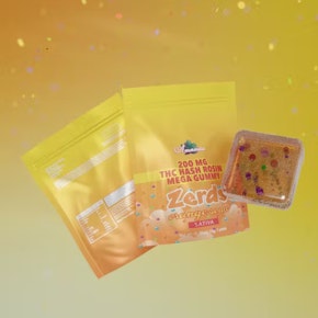 Amnesia - Orange Soda Hash Rosin Gummies with Nerds 200mg (1 pk)