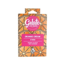 GELATO - Gelato 1g Orange Cream Live Resin Cartridge (Hybrid)