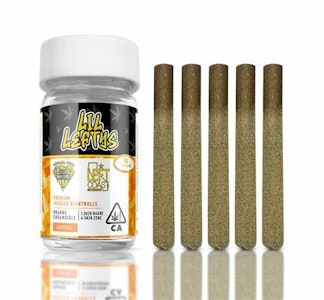 LEFT COAST - Lil Lefty's - MINI BLUNTS 5 pack 6.5G - Orange Creamsicle