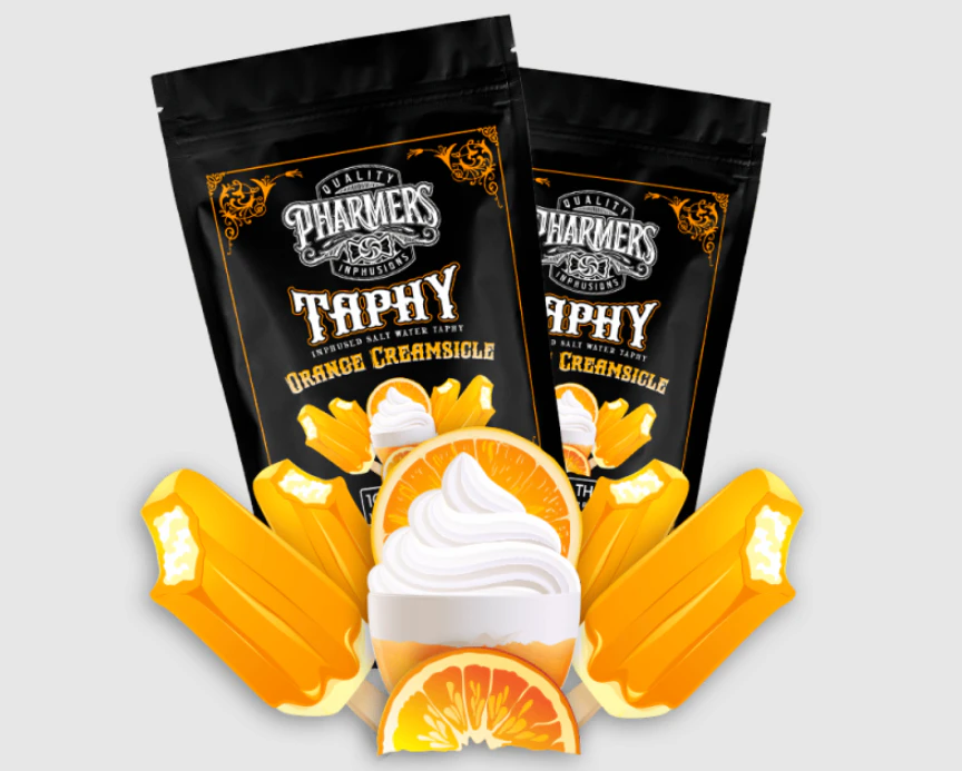 Pharmers Quality - Pharmers Quality - Orange Creamsicle Taphy 100mg Main Image
