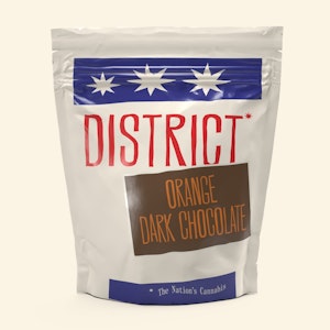 DISTRICT CANNABIS - Orange Dark Chocolate - 20mg THC 10 pk