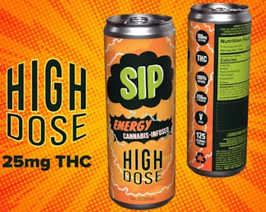 Sip - High Dose Orange Energy - 25mg - CMC