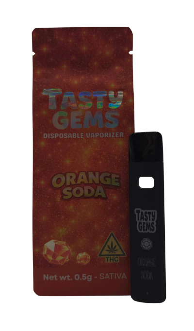 Tasty Gems - Orange Soda- .5g- Disposable- Tasty Gems Main Image