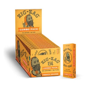 Zig Zag - 1 1/4' Orange Rolling Papers w/ Tips