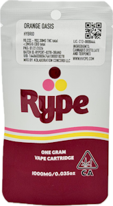 Rype - Orange Oasis 1g Distillate Cart - Rype