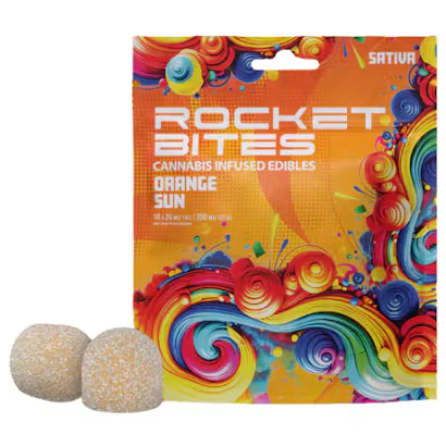 Rocket Bites - Rockt Bites - Orange Sun - 200mg Gummies Main Image