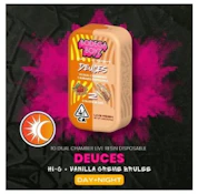 Orange Burst x Vanilla Creme Brulee 1G Deuces Live Resin Dual Chamber AIO