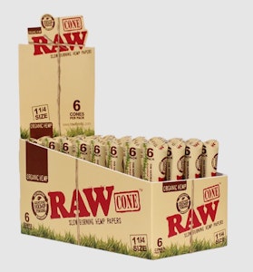 Raw - RAW Organic Hemp Cones 6pk #22023