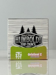 HUMBOLDT TERP COUNCIL - Humboldt Terp Council 1g Original Z Live Resin