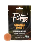 Platinum-Live Resin-Gummies-Orange Twist-200mg