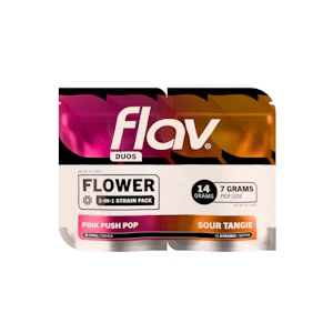 FLAV - Pink Push Pop (I) & Sour Tangie (S) - Duo Flower - 14g