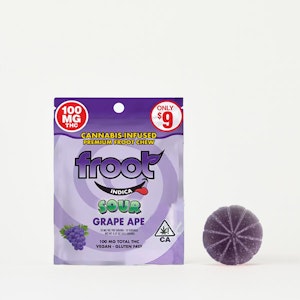 FROOT - Froot Sour Grape 100mg Gummie Edibles